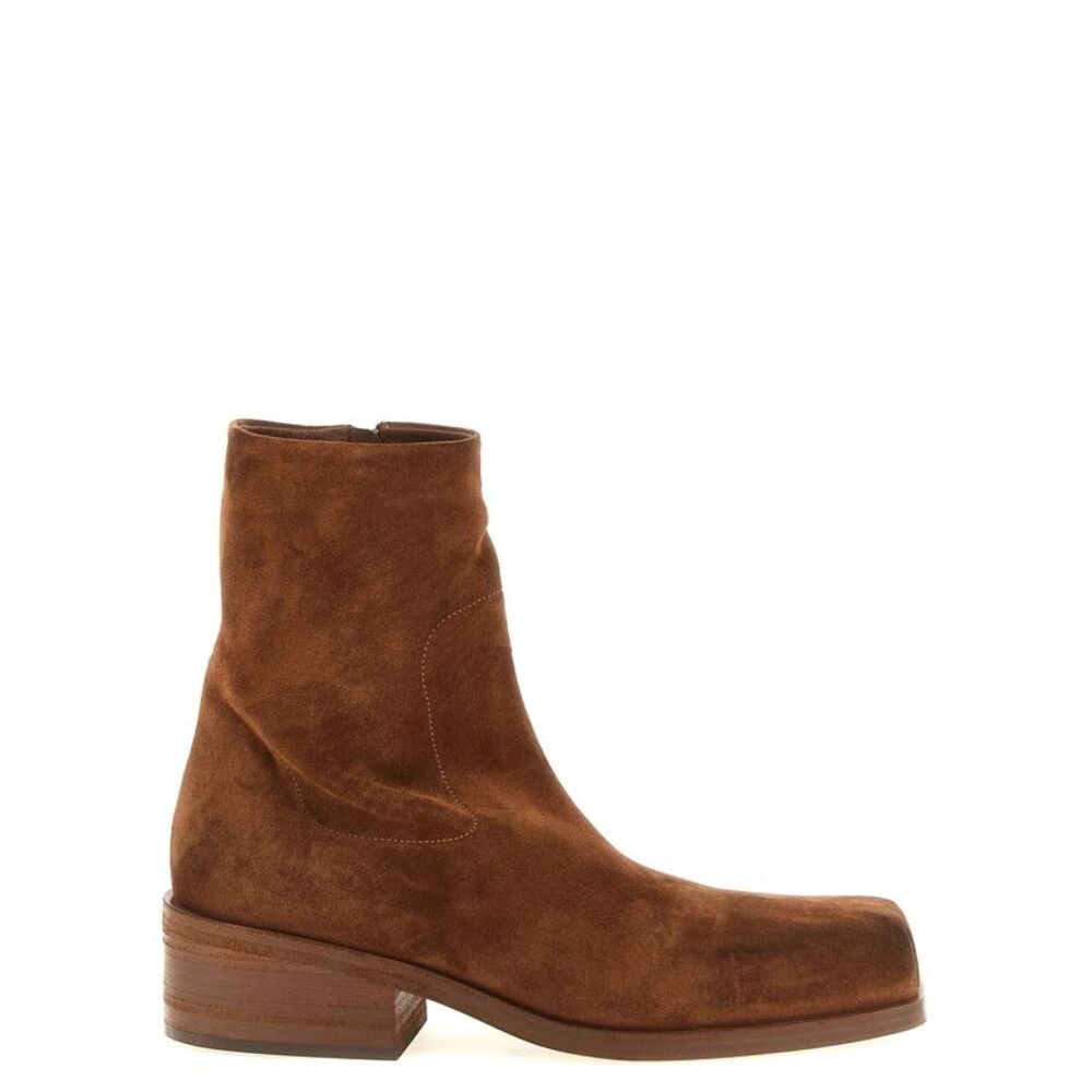 Marsell Brown Calfskin Ankle Men's Boots
